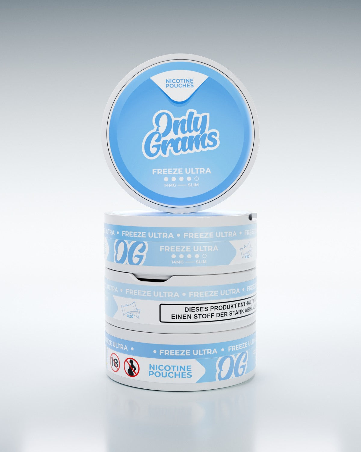 Freeze Ultra Nicotine Pouches – 14 mg - OnlyGrams