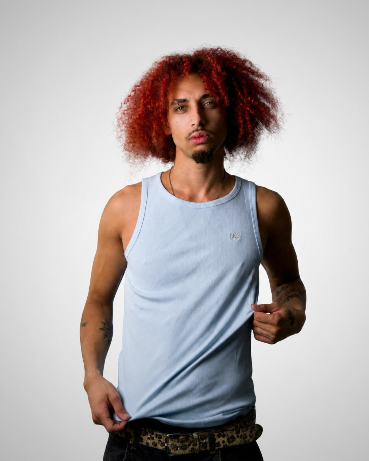 Slim Fit Tanktop – Baby Blau - OnlyGrams