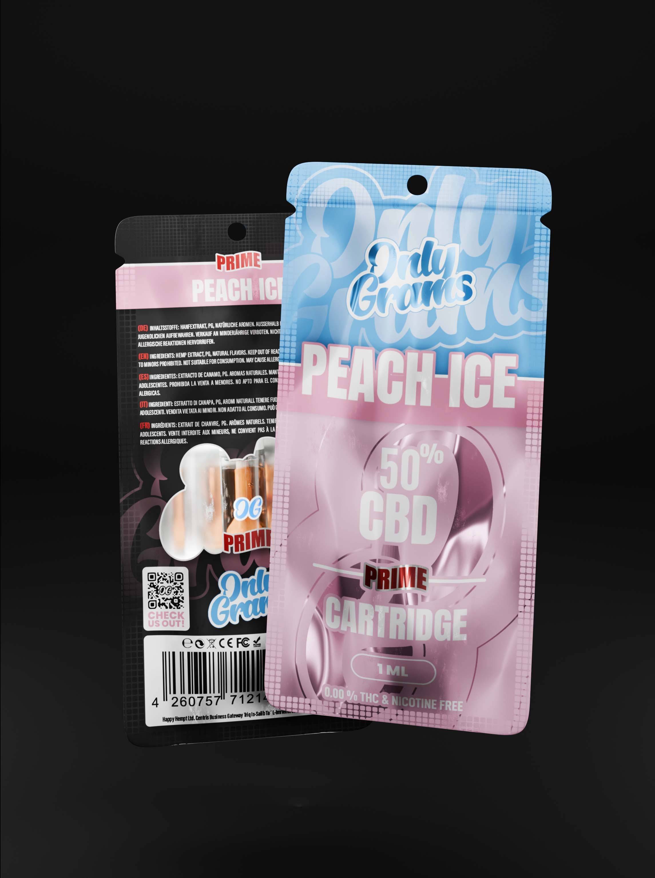 Peach Ice CBD Kartusche - OnlyGrams