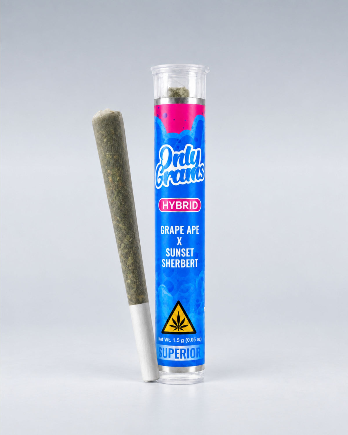 Superior Pre-Roll 50% - Grape Ape x Sunset Sherbert 1,5g - OnlyGrams