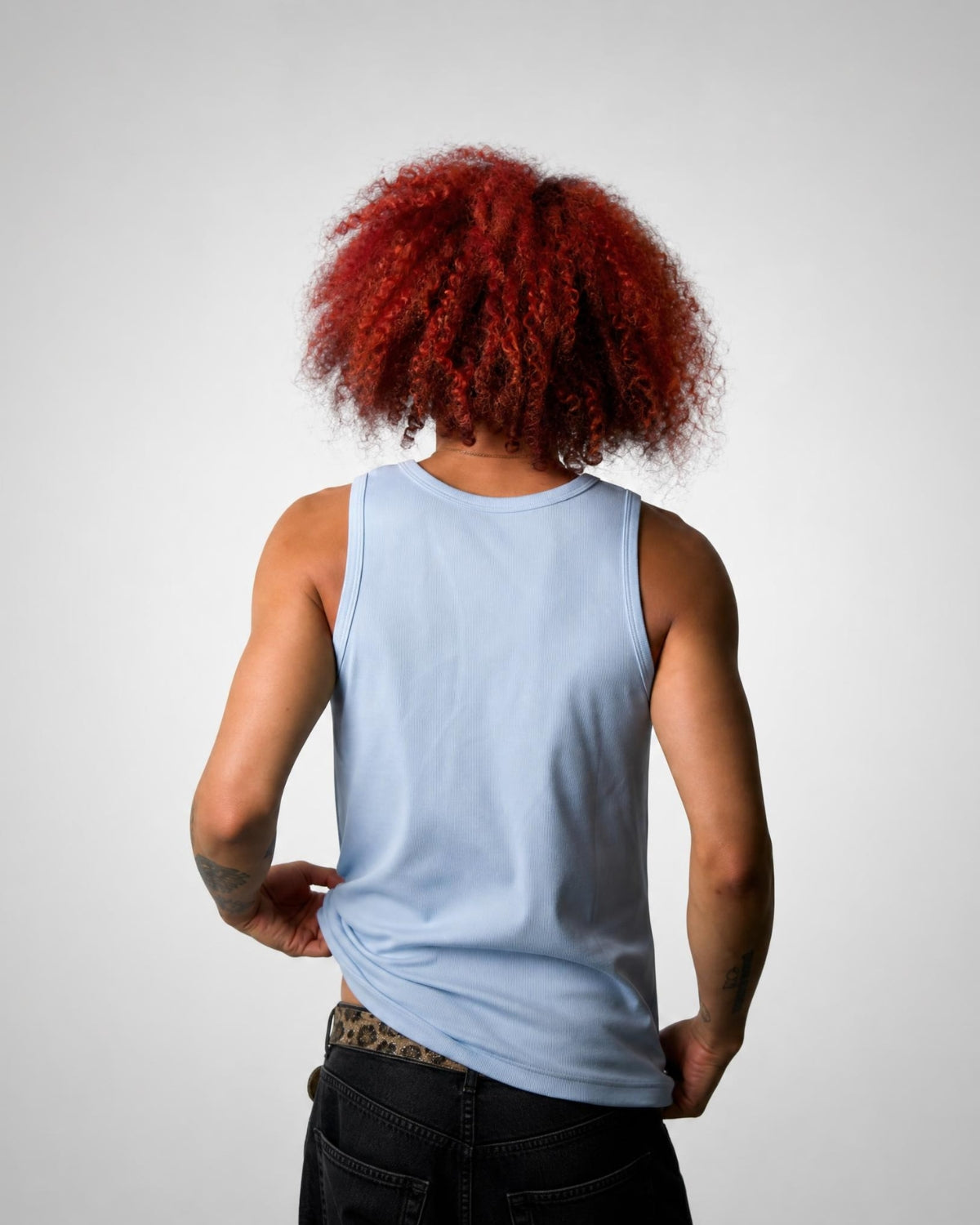 Slim Fit Tanktop – Baby Blau - OnlyGrams