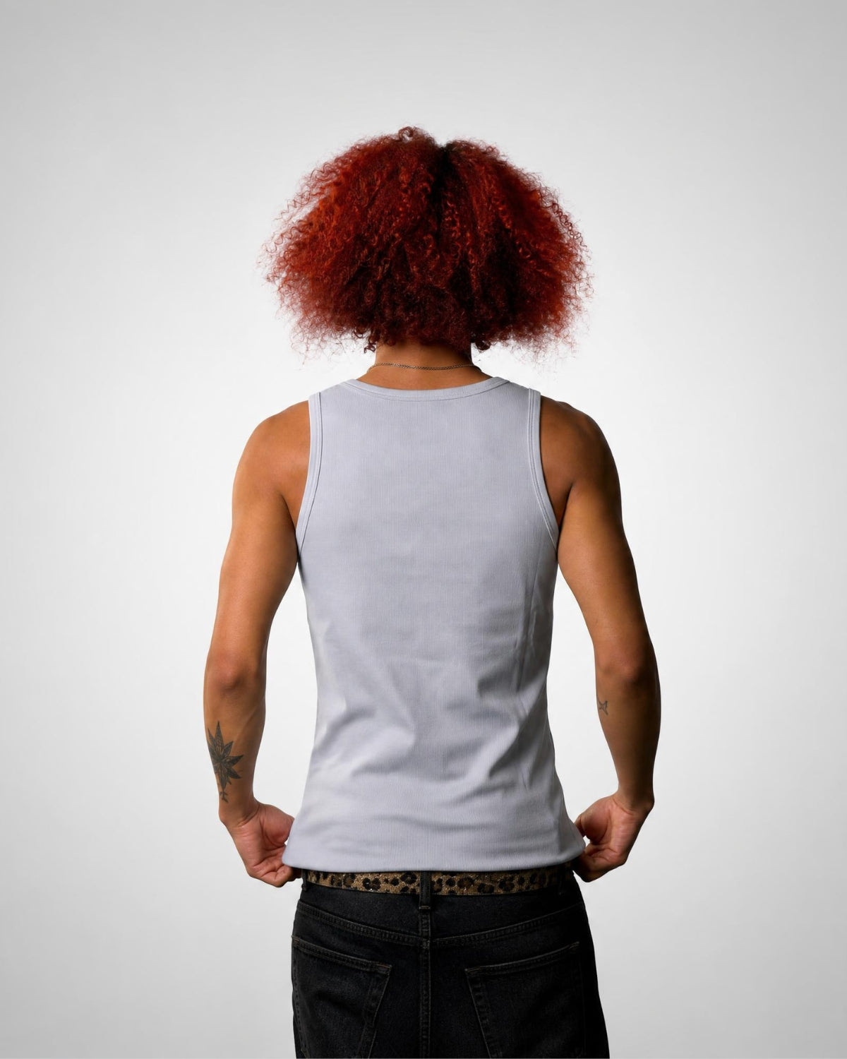 Slim Fit Tanktop – Hellgrau - OnlyGrams