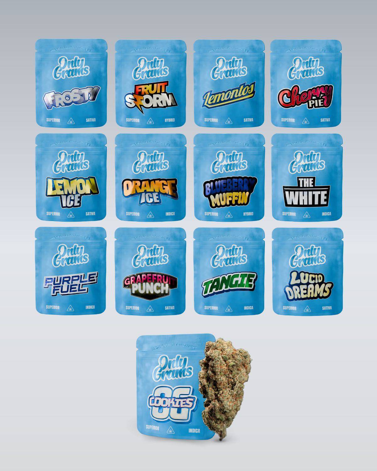 Superior Blüten Probierset | 13 Sorten - OnlyGrams